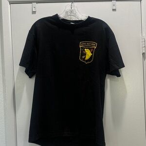 OBEY Men’s Graphic Tee – Gold Eagle “Love Not War” | Good Condition